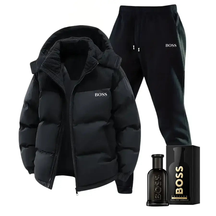 Spring jacket and pants set + luxury perfume